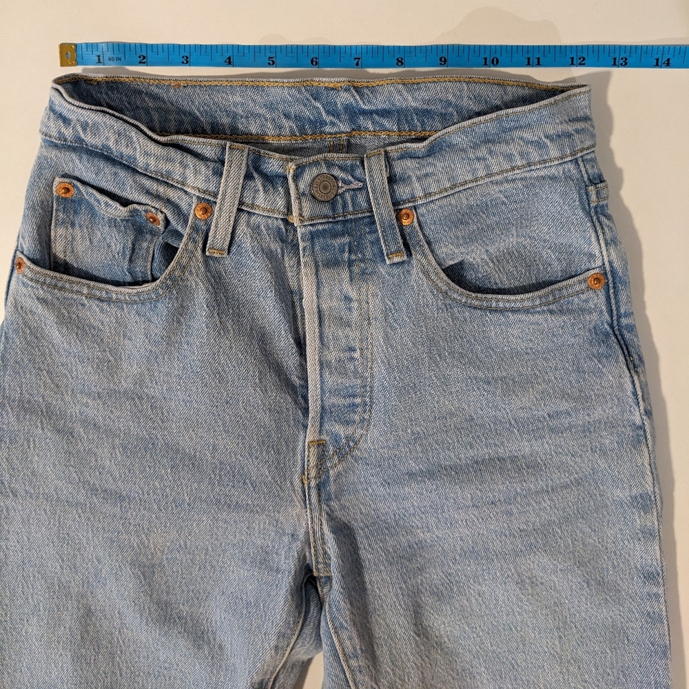 501® LEVI'S® CROP JEANS, Samba Blues, 24x26, EUC - Picture 14 of 14